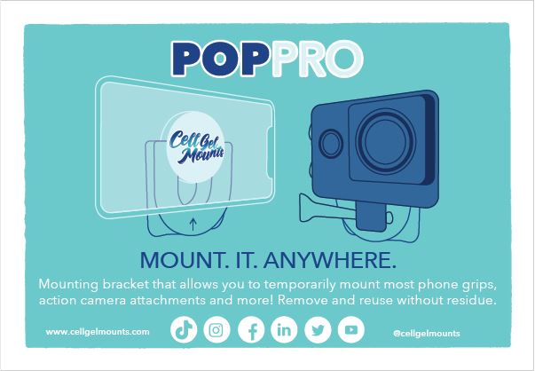 POP Socket Mount - POP Socket Phone Mount – Cell Gel Mounts